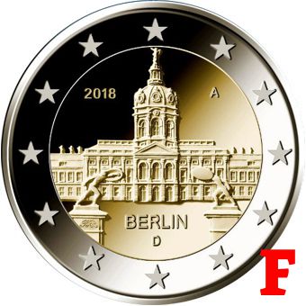 2 euro 2018 F Nemecko cc.UNC, Berlín