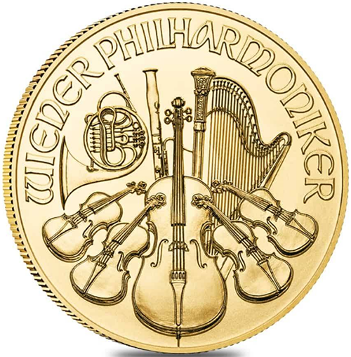 100 euro 2023 Rakúsko UNC 1 Oz Au, Wiener Philharmoniker