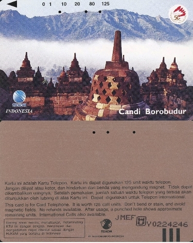 Tel.Karta, 1997 Indonézia, Telkom, Candi Borobudur