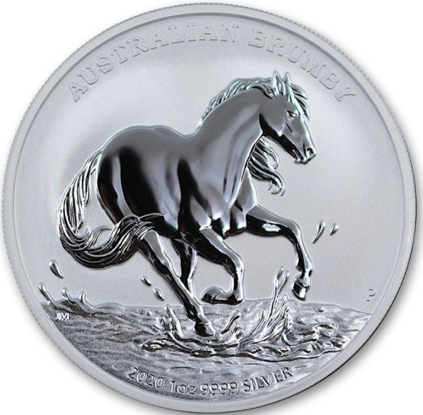 Dollar 2020 Austrália BU 1 Oz Ag, Australian Brumby