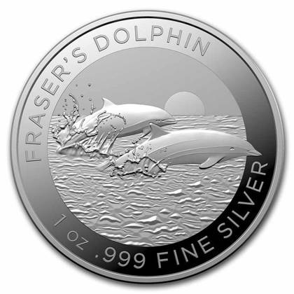 Dollar 2021 Austrália RAM BU 1 Oz Ag, Fraser's Dolphin