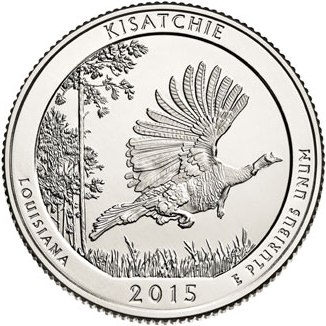 Quarter Dollar 2015 D USA UNC Kisatchie