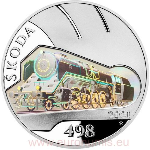 500 korún 2021 Česko PROOF Škoda 498 Albatros