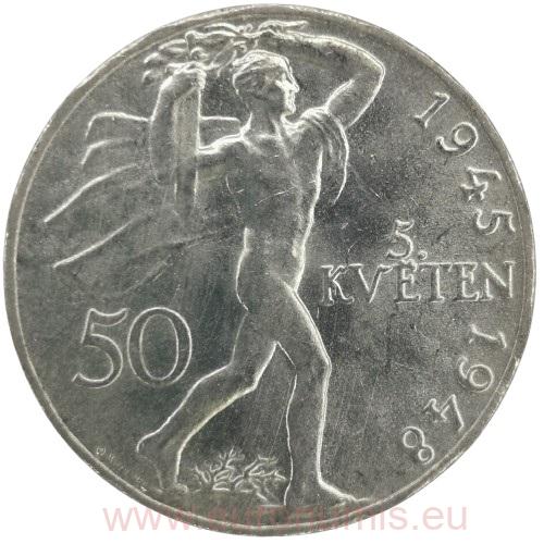 50 Koruna 1948 Československo, 3. výročie Pražského povstania