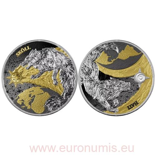 SADA 2 x 5 Mark 2024 Germania BU Gilded 2 x 1 Oz Ag,  Ragnarok: Skoll & Hati Geminus