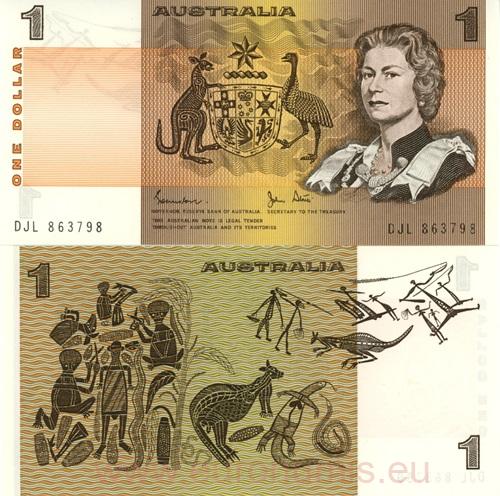 1 Dollar 1983 Austrália UNC séria DJL