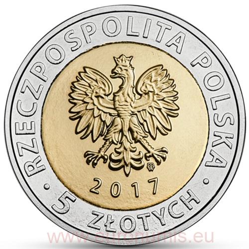 5 Zloty 2017 Polsko UNC, Central Industrial District