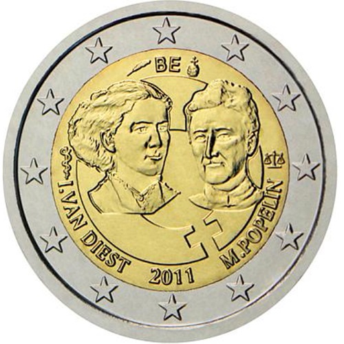 2 euro 2011 Belgicko cc.UNC, Medzinárodný deň žien