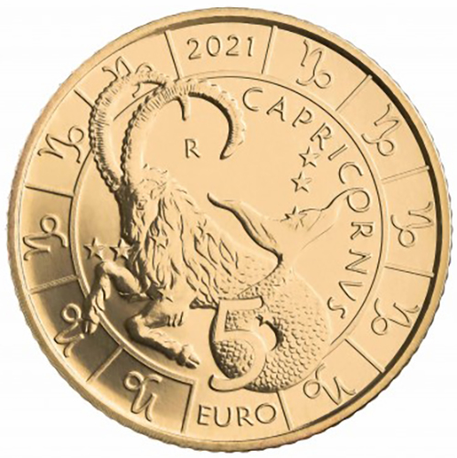 5 euro 2021 San Maríno cc.UNC Capricorn