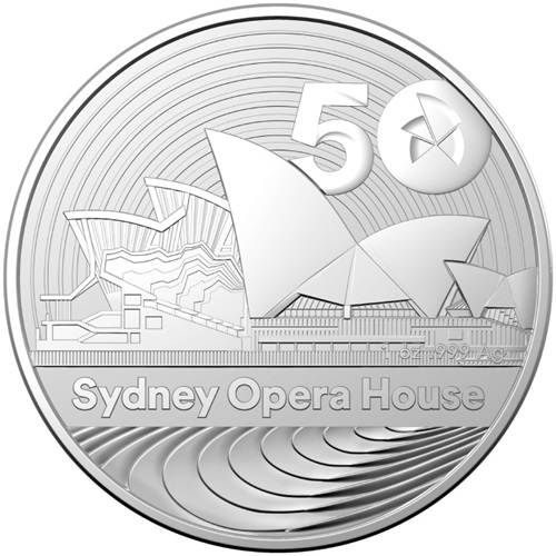 Dollar 2023 Austrália RAM BU 1 Oz Ag, Sydney Opera House