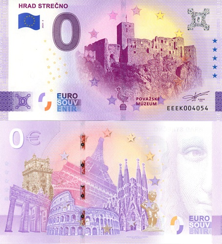 0 euro suvenír 2024/3 Slovensko UNC Hrad Strečno (ND)