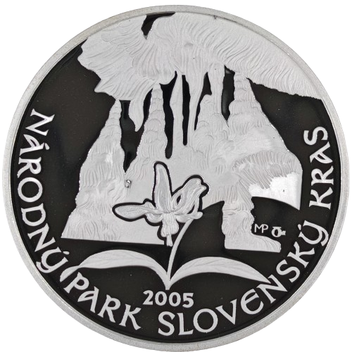 500 korún 2005 Slovensko PROOF, Slovenský Kras 