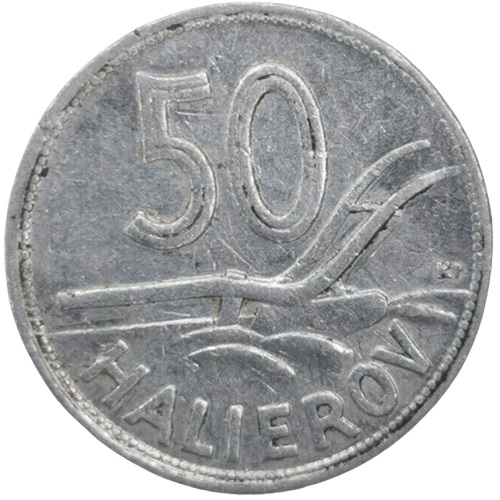 50 Halier 1943 Slovenský štát