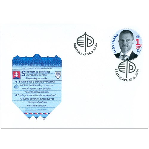 FDC 2024 Slovensko, Prezident SR - Peter Pellegrini (FDC 821)