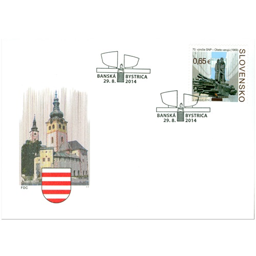 FDC 2014 Slovensko, 70. výročie SNP (FDC 568)