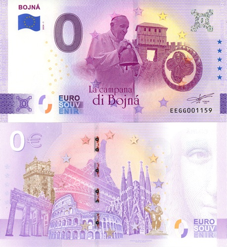 0 euro suvenír 2024/1 Slovensko UNC, Bojná (ND)