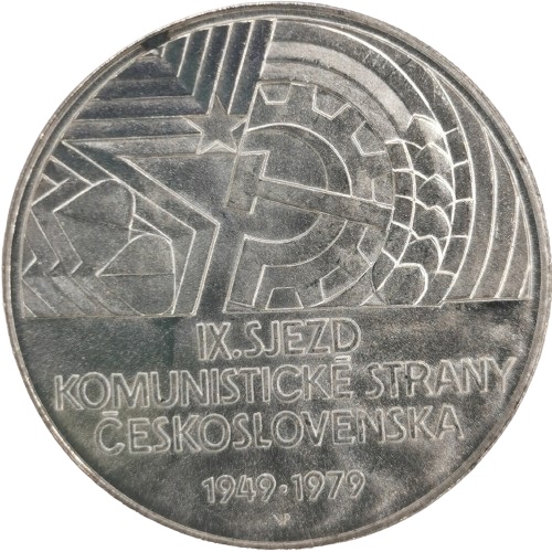 50 Koruna 1979 Československo, IX. zjazd KČS