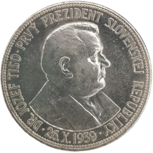 20 Koruna 1939 Slovenský štát, Dr. Jozef Tiso