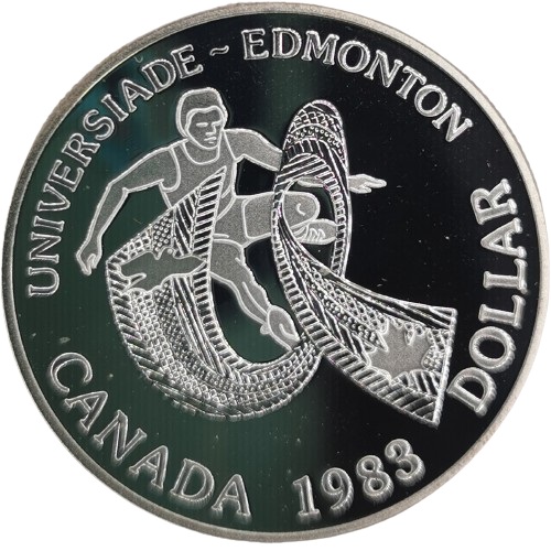 Dollar 1983 Kanada PROOF, University Games in Edmonton