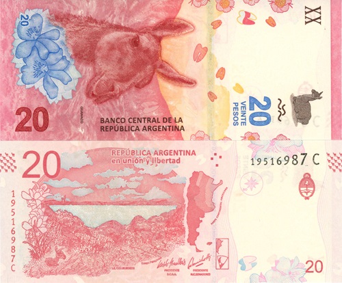 20 Pesos 2019  Argentína UNC séria C