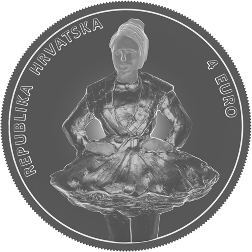 4 euro 2024 Chorvátsko BU 1 Oz Ag, Island of Susak