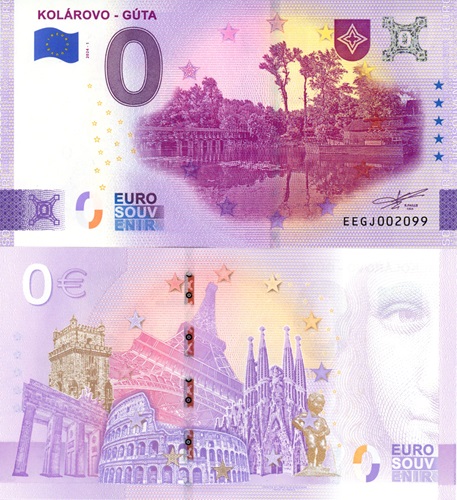 0 euro suvenír 2024/1 Slovensko UNC Kolárovo - Gúta (ND)