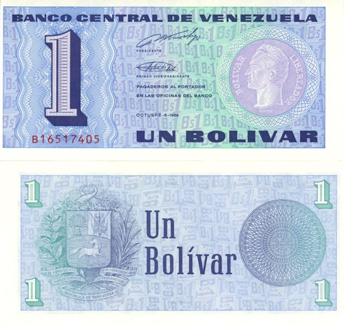 1 Bolívar 1989 Venezuela UNC séria B