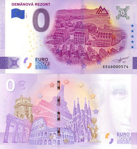 0 euro suvenír 2024/1 Slovensko UNC Demänová rezort (ND)