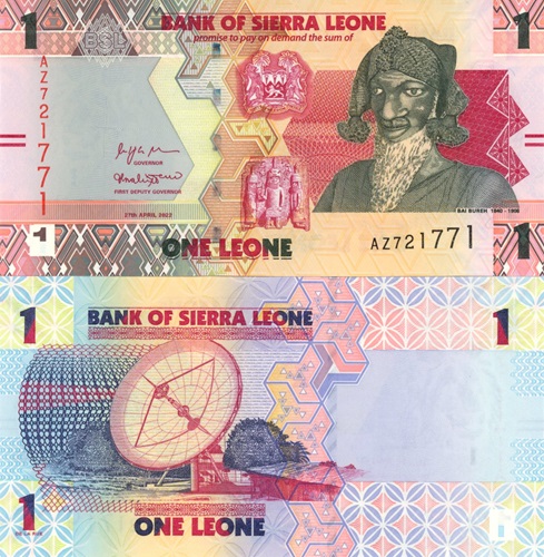 1 Leone 2022 Sierra Leone UNC séria AZ