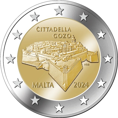 2 euro 2024 Malta cc.UNC, Citadela Gozo