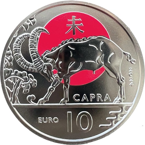 10 euro 2024 San Maríno BU Chinese Lunar Calendar Goat