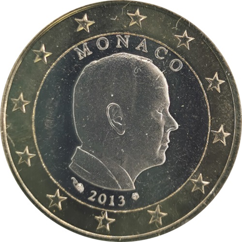 1 euro 2013 Monako ob.UNC