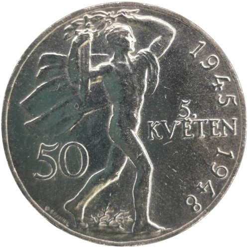 50 Koruna 1948 Československo, 3. výročie Pražského povstania