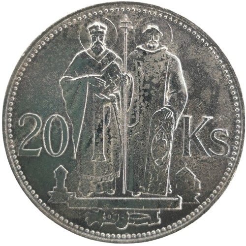 20 Koruna 1941 Slovenský štát, Cyril a Metód