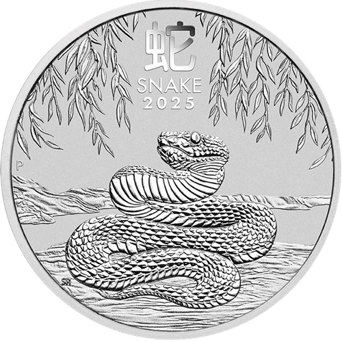 50 Cents 2025 Austrália BU 1/2 Oz Ag Lunar III. - Year of the Snake