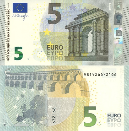 5 euro 2013 EU Mario Draghi VB/V008H2