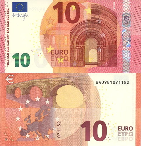 10 euro 2014 EU Mario Draghi WA/W001F3