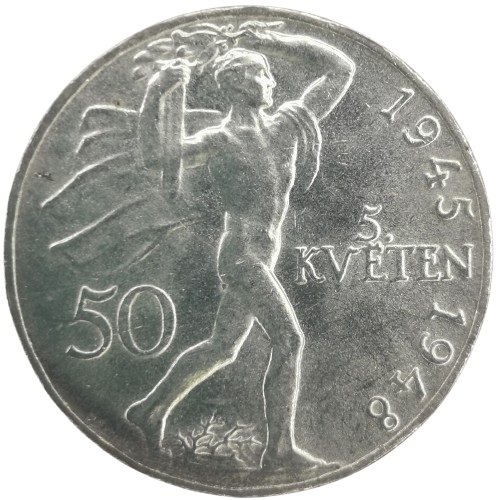 50 Koruna 1948 Československo, 3. výročie Pražského povstania