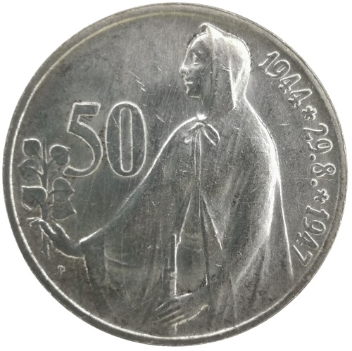 50 Koruna 1947 Československo, 3. výročie SNP