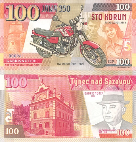 100 Korún 2024 UNC Jawa 350