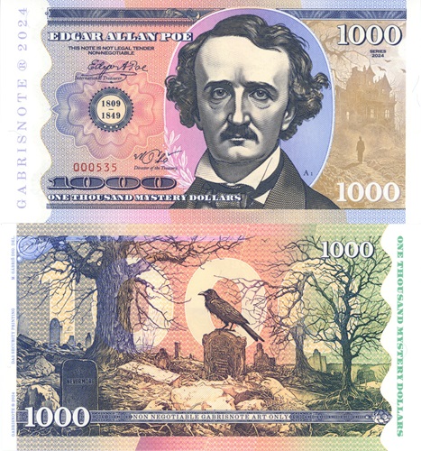 1000 Mystery Dollars 2024 UNC Edgar Allan Poe