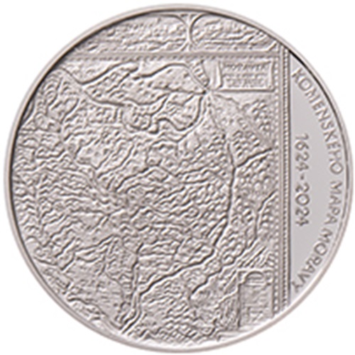 200 Korún 2024 Česko PROOF, Komenského mapa Moravy