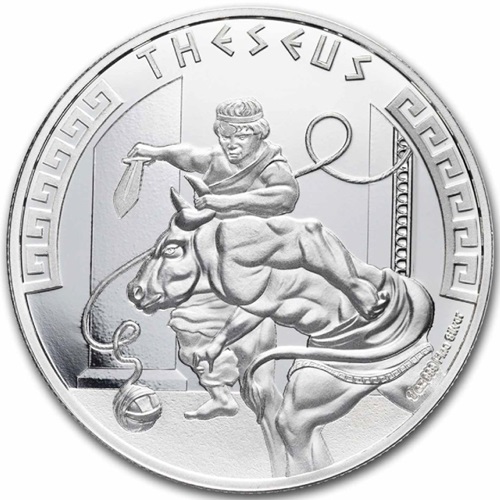 2 Dollars 2024 Niue BU 1 Oz Ag, Greek Mythology - Theseus