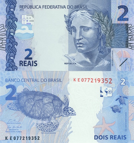 2 Reais 2024 (2010) Brazília UNC séria KE