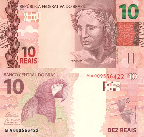 10 Reais 2024 (2010) Brazília UNC séria MA