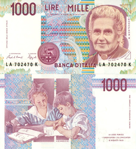 1000 Lire 1990 Taliansko UNC séria LA*K