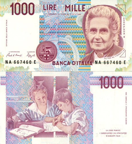 1000 Lire 1990 Taliansko UNC séria NA*E