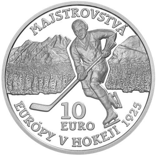 10 euro 2025 Slovensko PROOF, Majstrovstvá Európy v hokeji