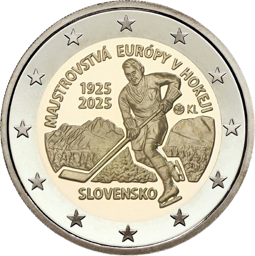 2 euro 2025 Slovensko cc.UNC, Majstrovstvá Európy v hokeji