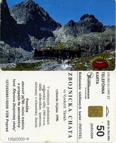 Tel.Karta, 1999 Slovensko, ST, Vysoké Tatry - Zbojnícka Chata